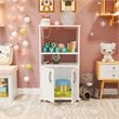Boahaus Theo Modern Wood Toys Organizer with Open Shelves in White