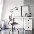 Boahaus Tokyo Modern Wood Computer Desk with Drawers in White