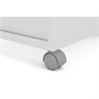 Boahaus Hanoi 3-Drawer Modern Wood File Cabinet with Casters in White