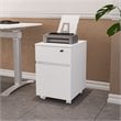 Boahaus Osaka 2-Drawer Modern Wood File Cabinet with Casters in White