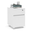 Boahaus Osaka 2-Drawer Modern Wood File Cabinet with Casters in White