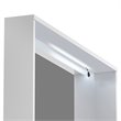 Boahaus Emma 2-Drawer Modern Wood Vanity Set with LED Lights in White