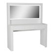 Boahaus Enid 3-Drawer Modern Wood Lighted Vanity with LED Light Strip in White