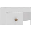 Boahaus Juno 4-Drawer Modern Wood Dressing Table with Mirror in White