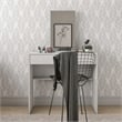 Boahaus Margaret 2-Drawer Modern Wood Dressing Table with Mirror in White