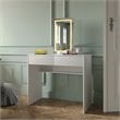 Boahaus Margaret 2-Drawer Modern Wood Lighted Dressing Table in White