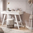 Boahaus Phillippa Multipurpose Modern Wood Makeup Vanity in White
