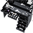 Boahaus Serena 7-Drawer Modern Wood Built-In Lights Black