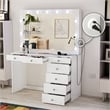 Boahaus Serena White Makeup Vanity (Basic Knobs)