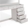Boahaus Serena White Makeup Vanity (Basic Knobs)