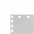 Boahaus Thalia 5-Drawer Modern Wood Vanity with Light Bulbs and Mirror in White