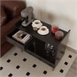 Boahaus Coventry Modern Wood Mini Bar with 2 Storage Shelves in Brown