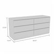 Boahaus Donna Dresser (White)