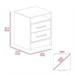 Boahaus Malaga Nightstand (White)