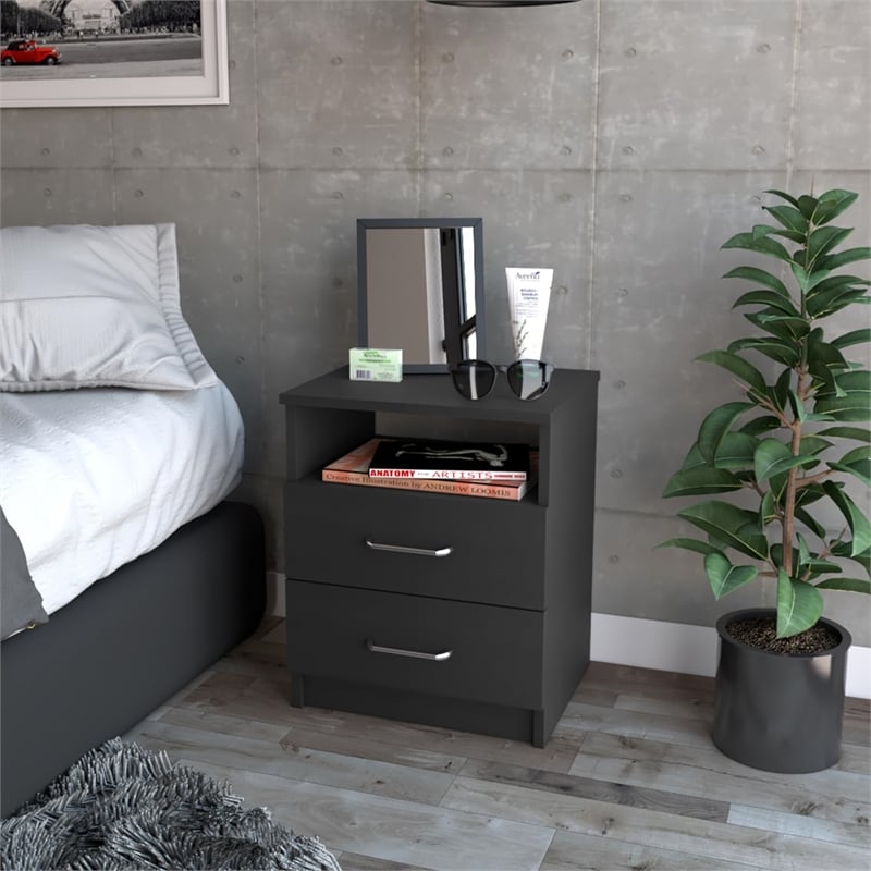 Boahaus Palma Nightstand (Black)