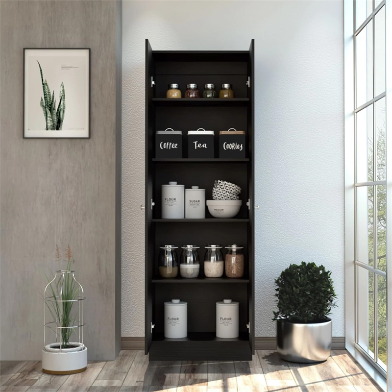Boahaus Cayenne Kitchen Cabinet (Black)