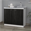 Boahaus Dunkerque Kitchen Base Cabinet (Black)