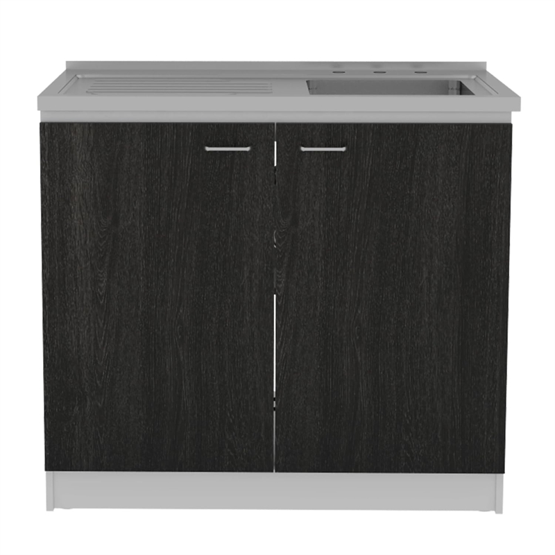Boahaus Dunkerque Kitchen Base Cabinet (Black)