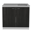Boahaus Dunkerque Kitchen Base Cabinet (Black)