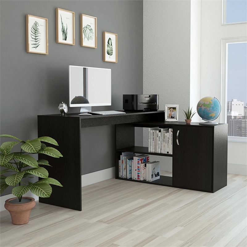 Boahaus Xiamen Computer Desk (Black)