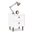 Boahaus Alcoy Modern White Nightstand