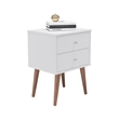 Boahaus Arona Modern White Nightstand