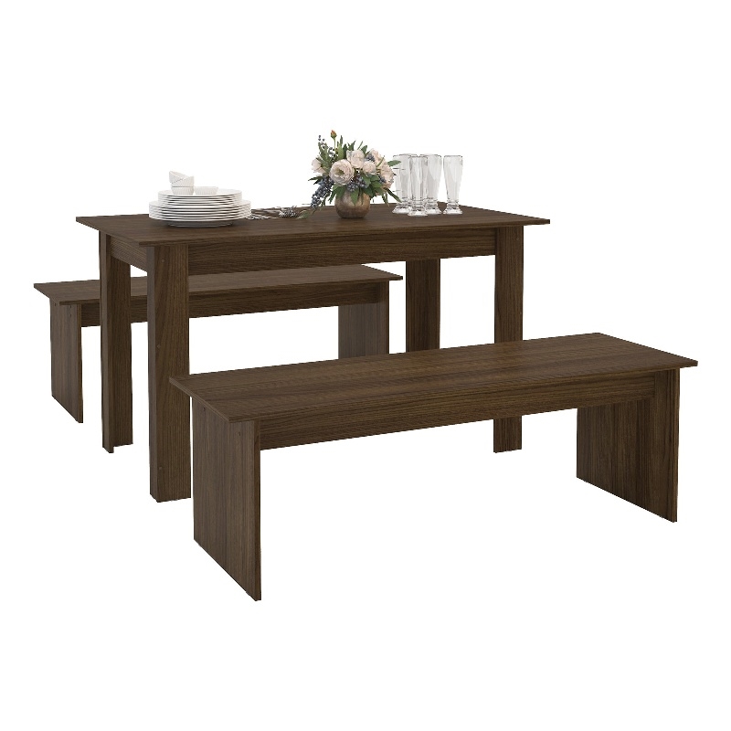 Boahaus Denali Dark Brown Dining Set