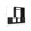 Boahaus Madison TV Stand (Black)