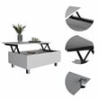 Boahaus Roma Coffee Table  (White)