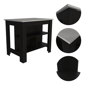 Boahaus Le Havre Kitchen Island  (Black)