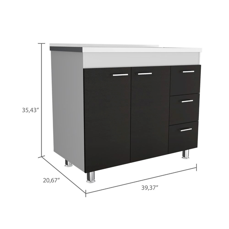 Boahaus Balve Base Cabinet (White)