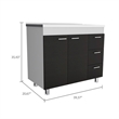 Boahaus Balve Base Cabinet (White)