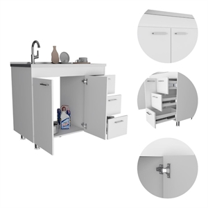 Boahaus Balve Base Cabinet (White)