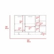 Boahaus Bayonne Kitchen Base Cabinet (White - Walnut)