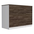 Boahaus Bayonne Kitchen Base Cabinet (White - Walnut)