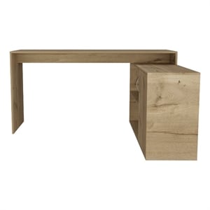 Boahaus Linyi L-Shaped Computer Desk (Oak)