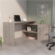Boahaus Linyi L-Shaped Computer Desk (Light Gray)
