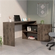 Boahaus Linyi L-Shaped Computer Desk (Dark Brown)