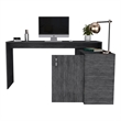 Boahaus Linyi L-Shaped Computer Desk (Gray)