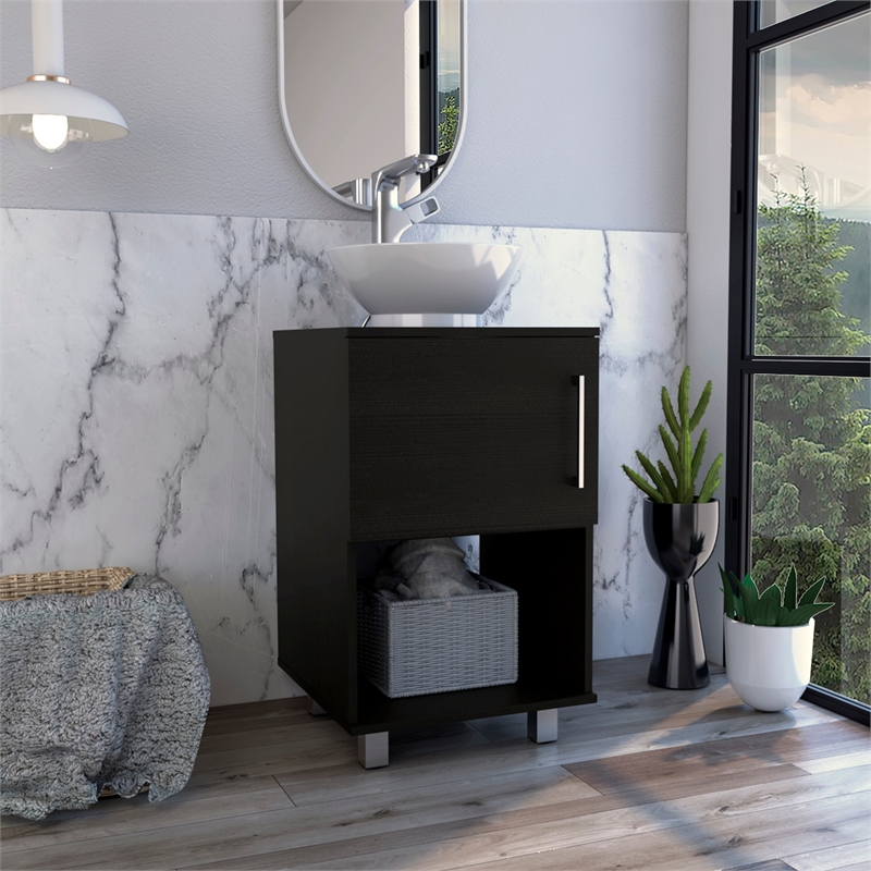 Boahaus Amanda Single Bathroom Vanity (Black)