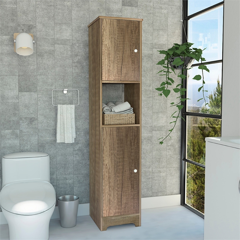 Boahaus Camrose Linen Cabinet  (Brown)