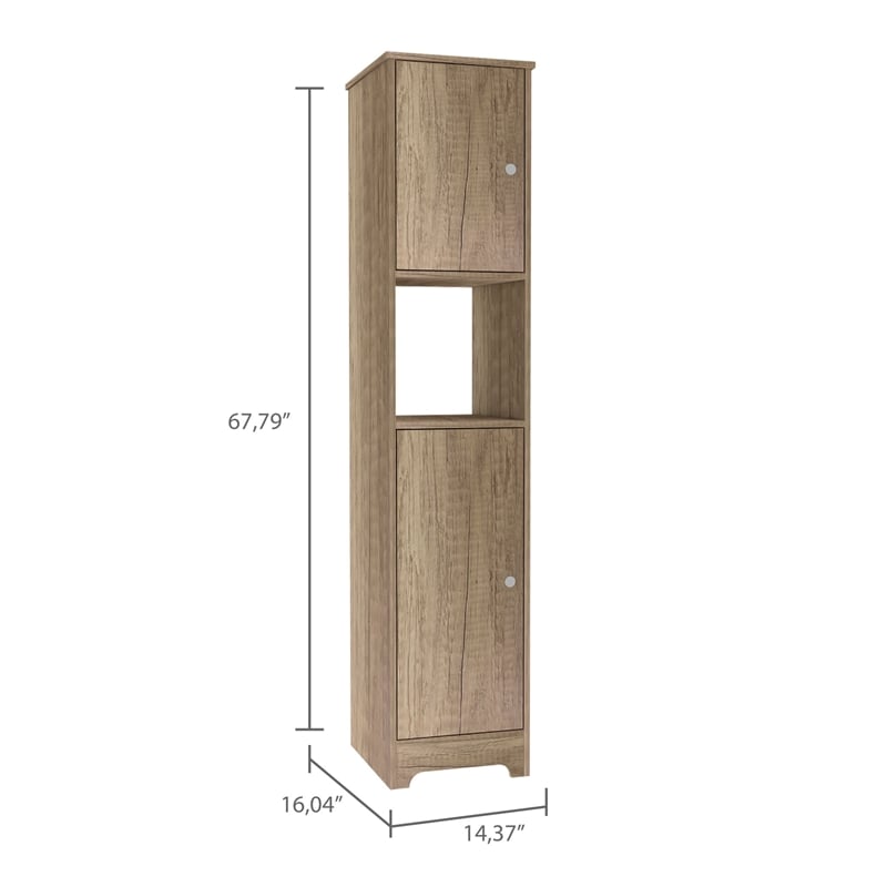 Boahaus Camrose Linen Cabinet  (Brown)