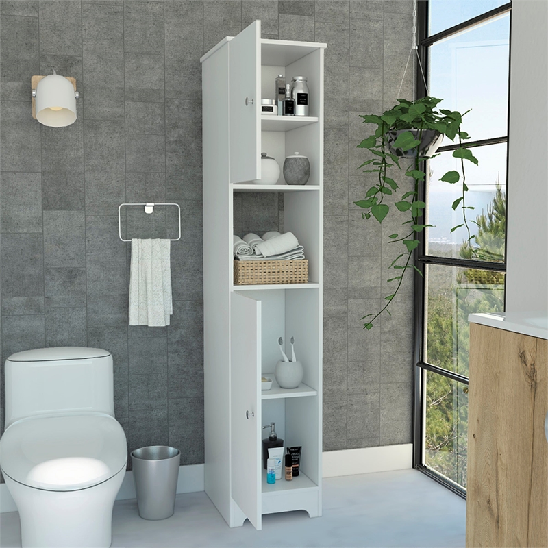 Boahaus Camrose Linen Cabinet  (White)