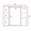 Boahaus Braga Medicine Cabinet (Light Gray)