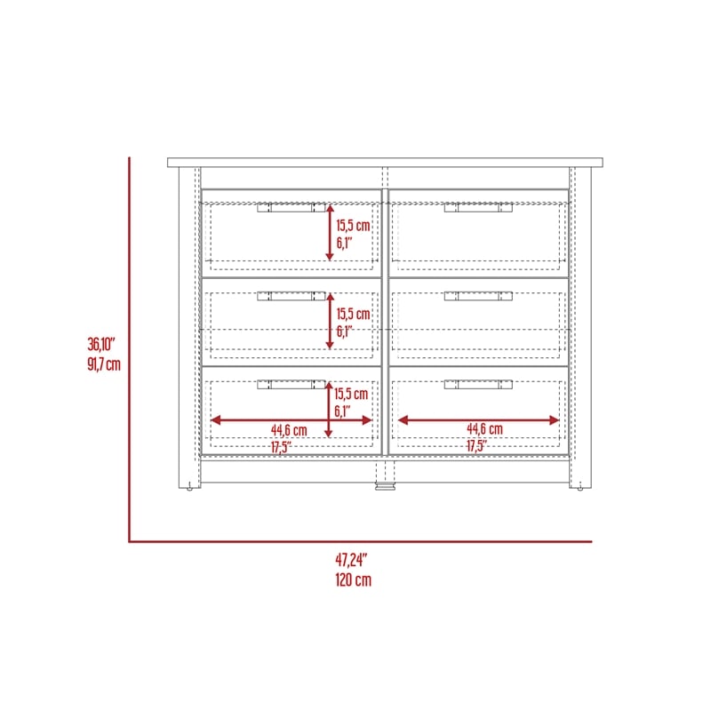 Boahaus Bertha Dresser (White)