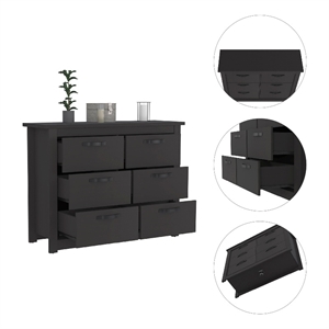 Boahaus Pearl Dresser (Black)