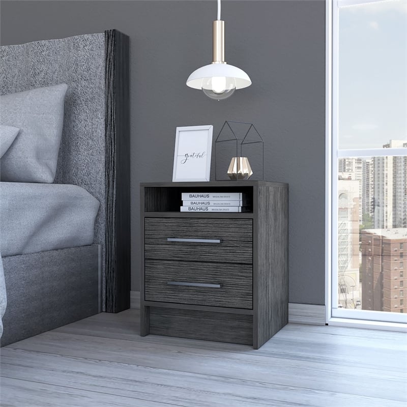 Boahaus Malaga Nightstand  (Gray)