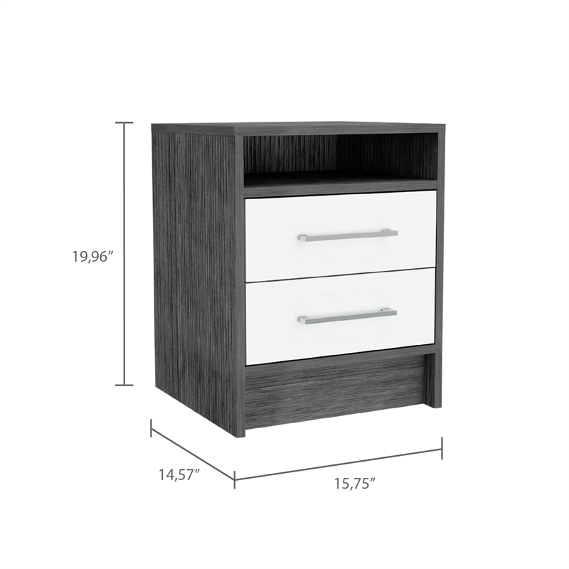 Boahaus Malaga Nightstand  (Gray)