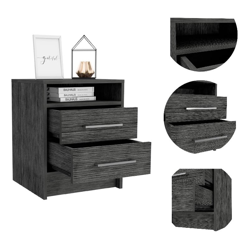 Boahaus Malaga Nightstand  (Gray)