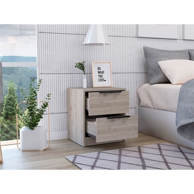 Boahaus Toledo Nightstand  (Light Gray)
